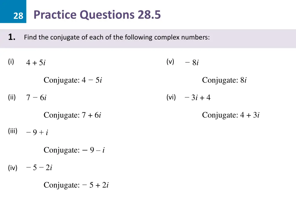 28 practice questions 28 5