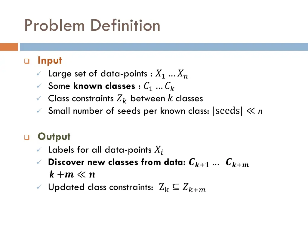 problem definition