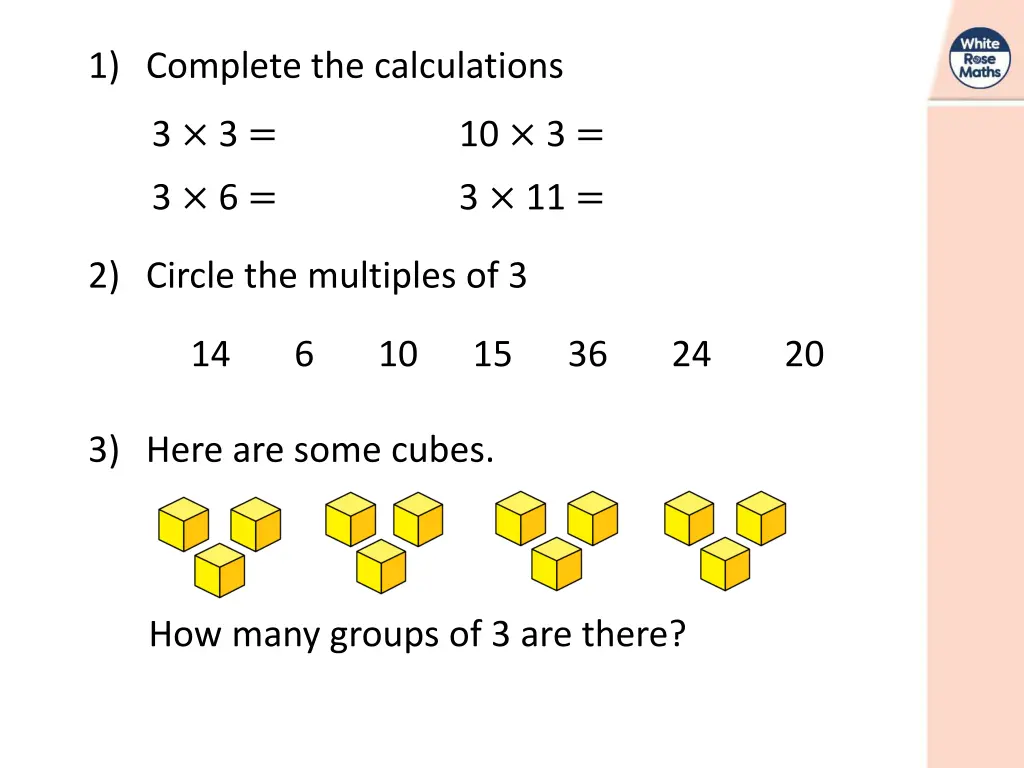 1 complete the calculations