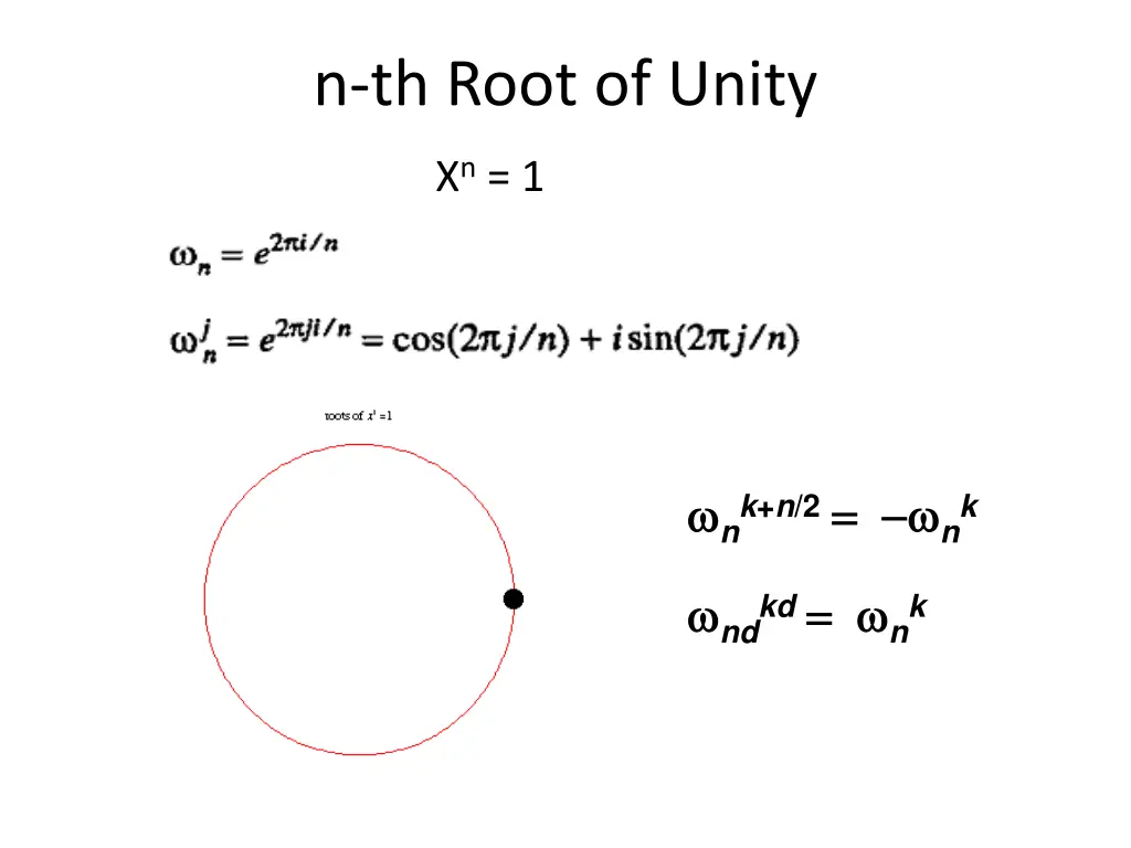 n th root of unity