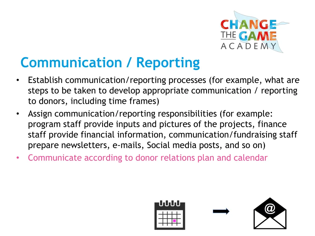 communication reporting 3