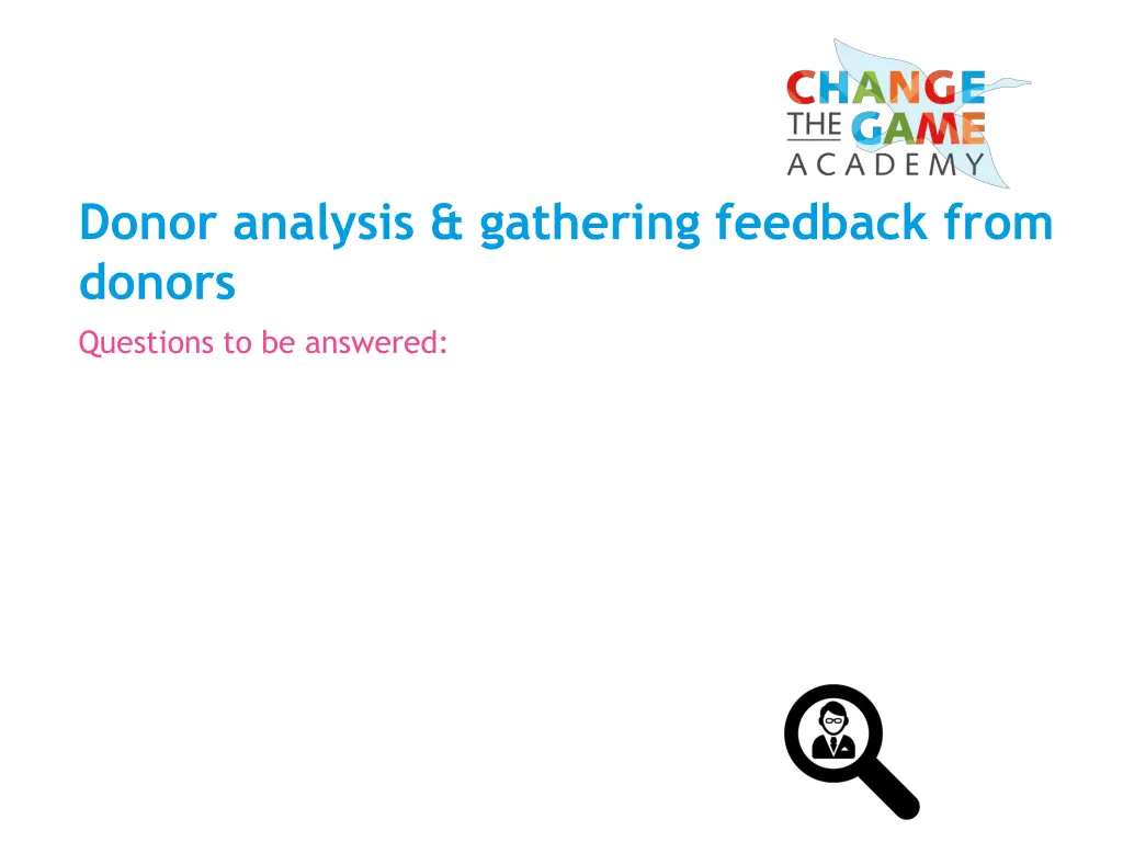 donor analysis gathering feedback from donors 4