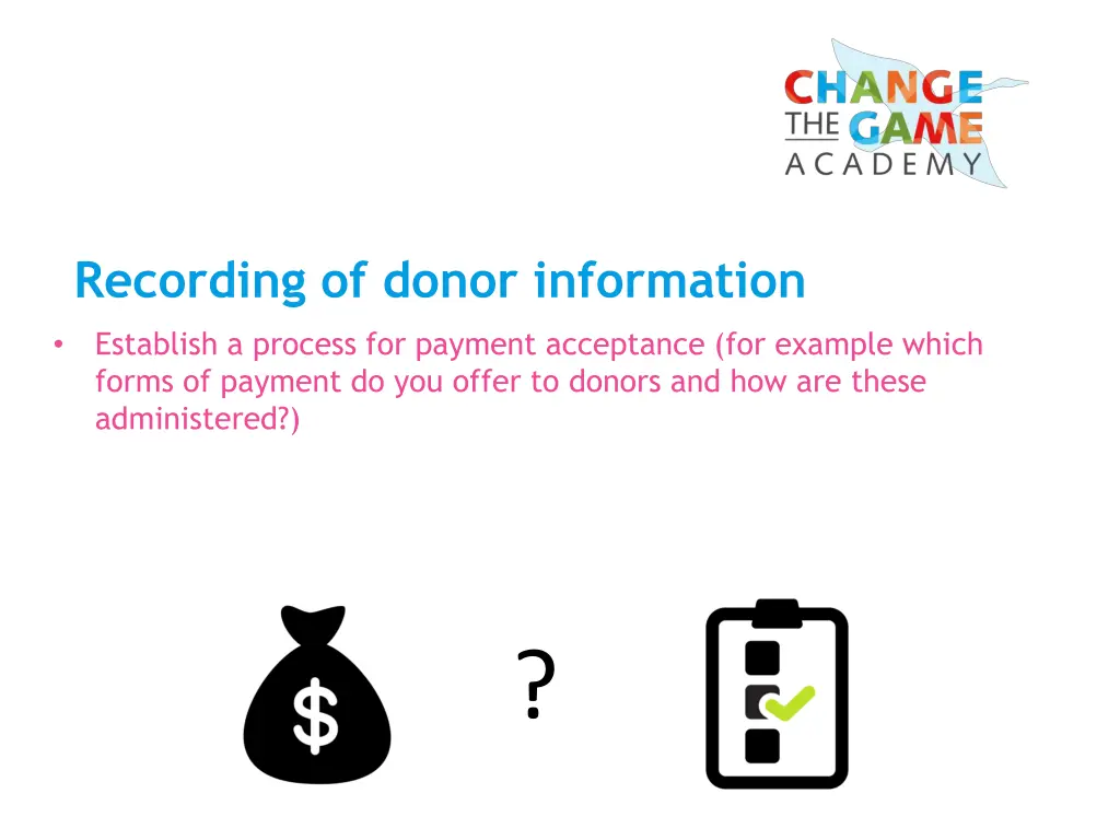 recording of donor information 1