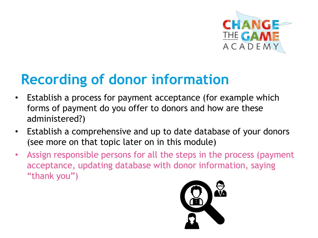 recording of donor information 3