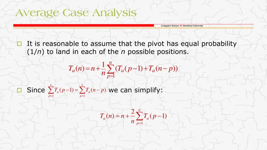 average case analysis 1