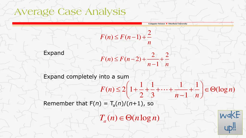 average case analysis 4