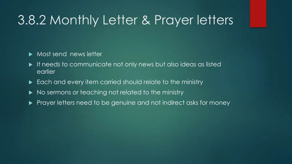 3 8 2 monthly letter prayer letters