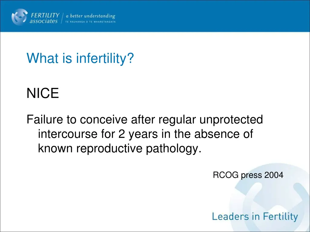 what is infertility