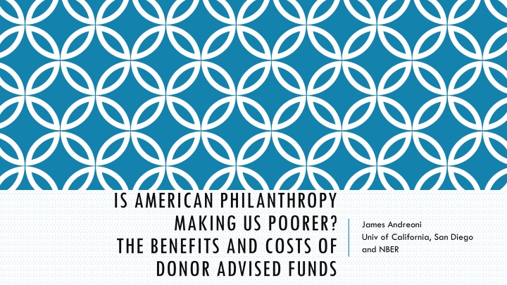 is american philanthropy making us poorer