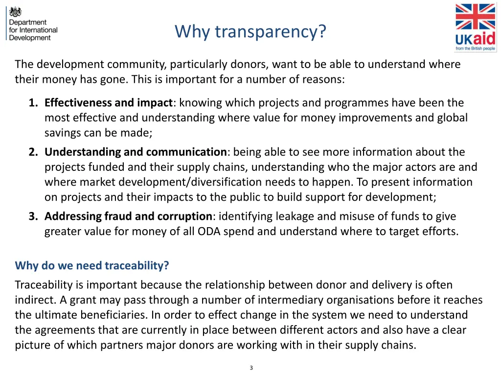 why transparency