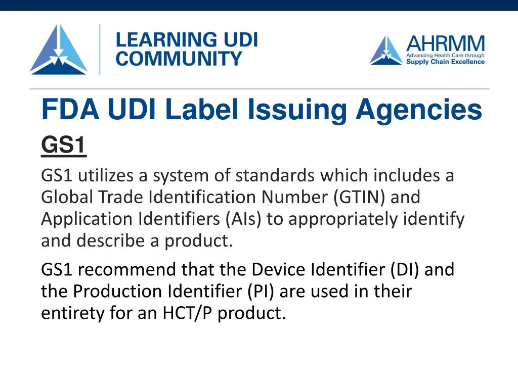 fda udi label issuing agencies gs1 gs1 utilizes