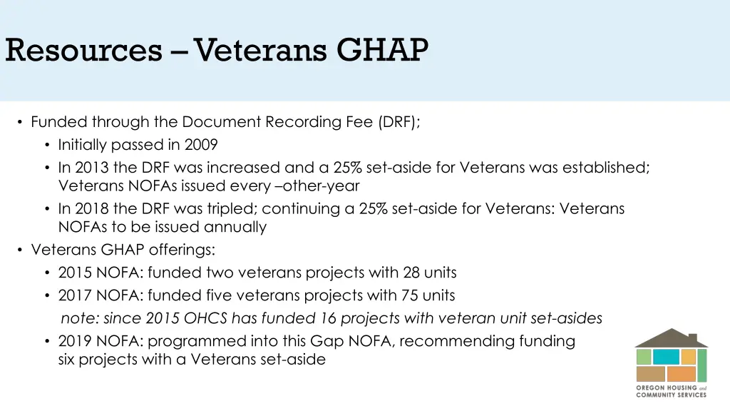 resources veterans ghap