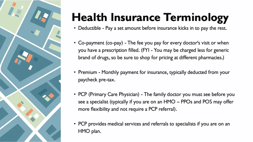 health insurance terminology deductible