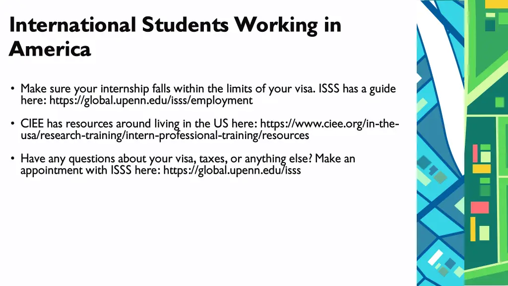 international students working in america