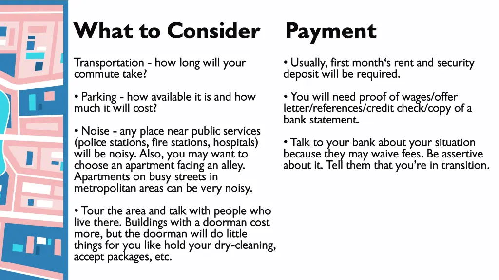 what to consider payment