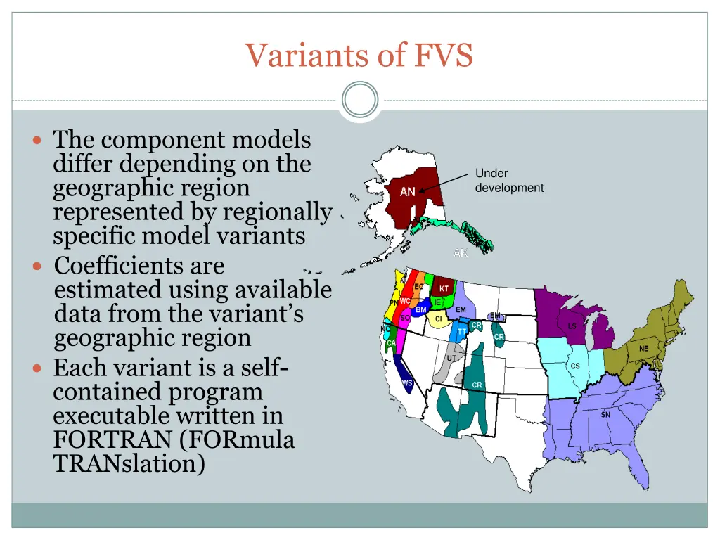 variants of fvs