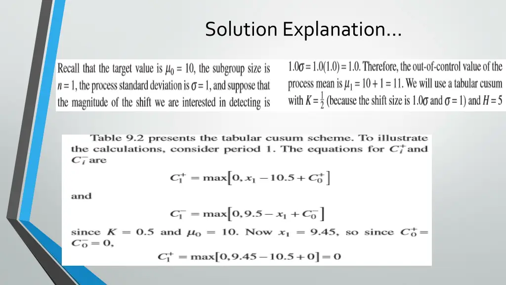 solution explanation