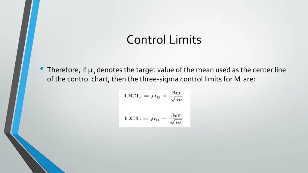 control limits