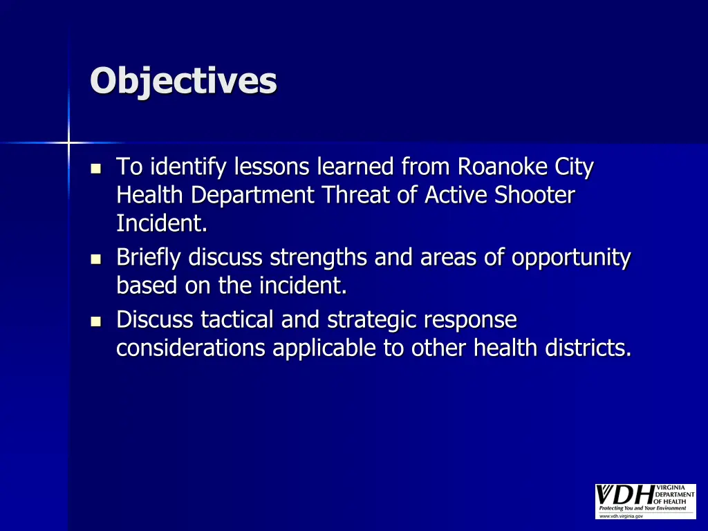 objectives