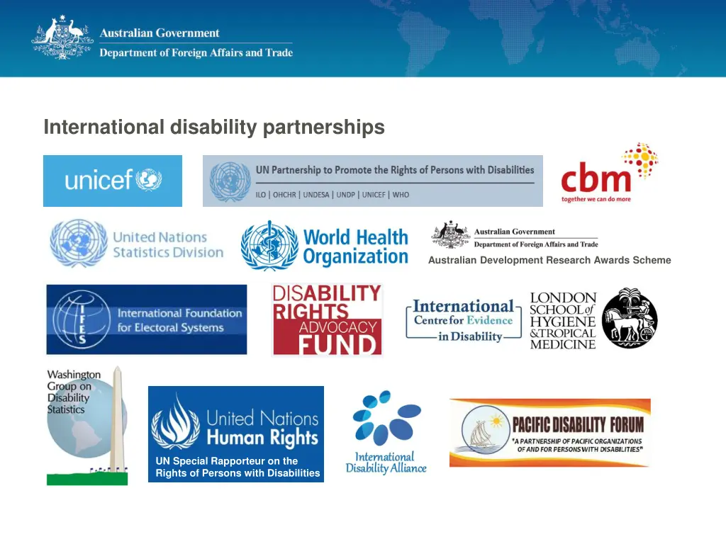 international disability partnerships