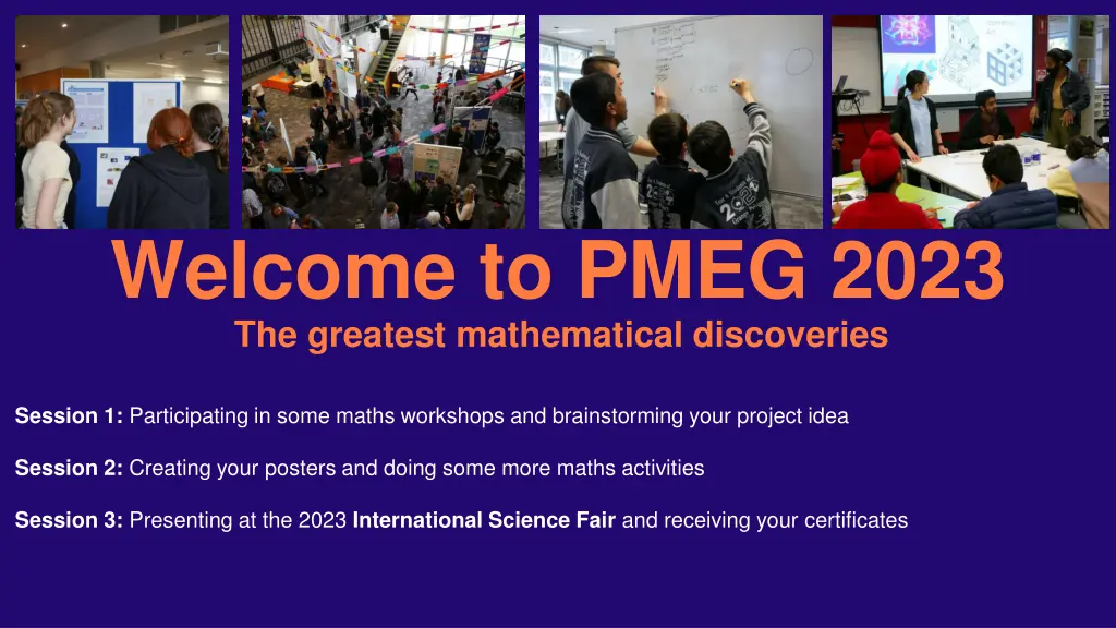 welcome to pmeg 2023 the greatest mathematical