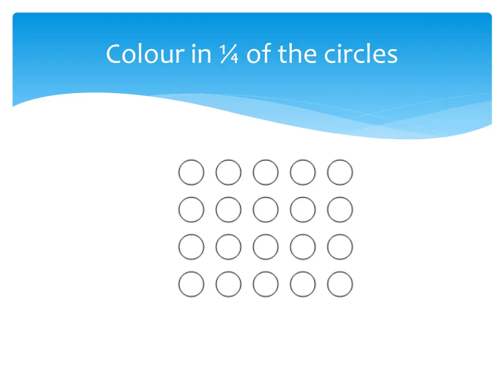 colour in of the circles