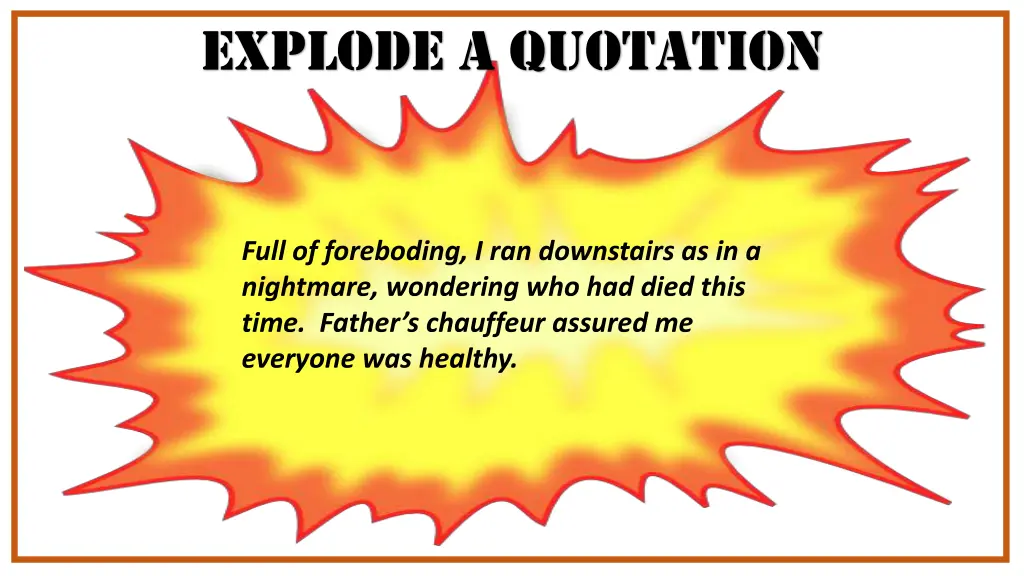 explode a quotation 2