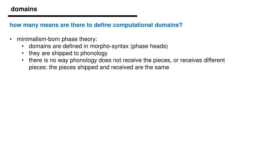 domains