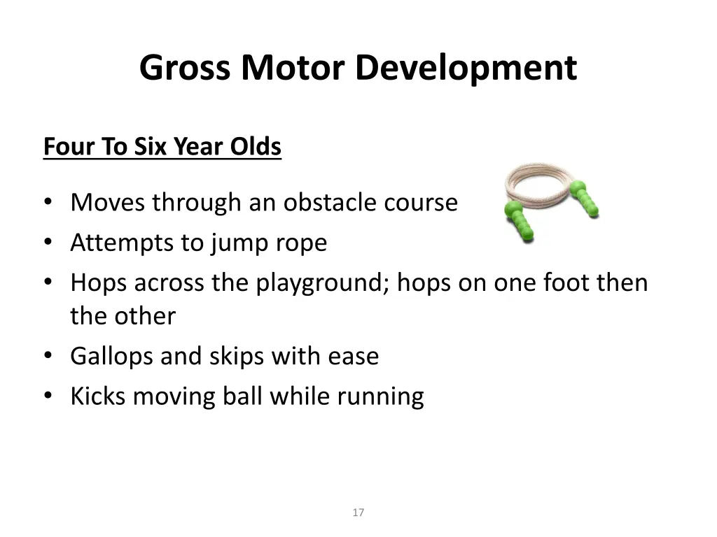 gross motor development 5