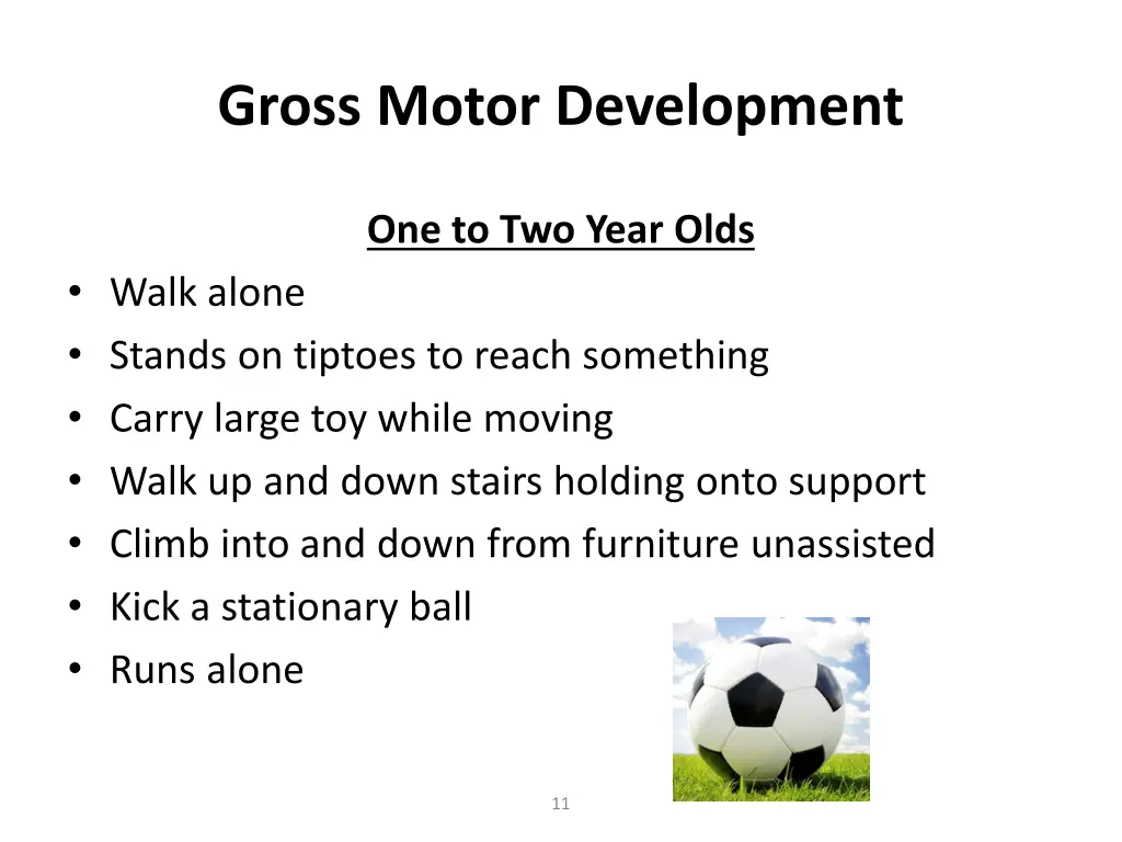 gross motor development