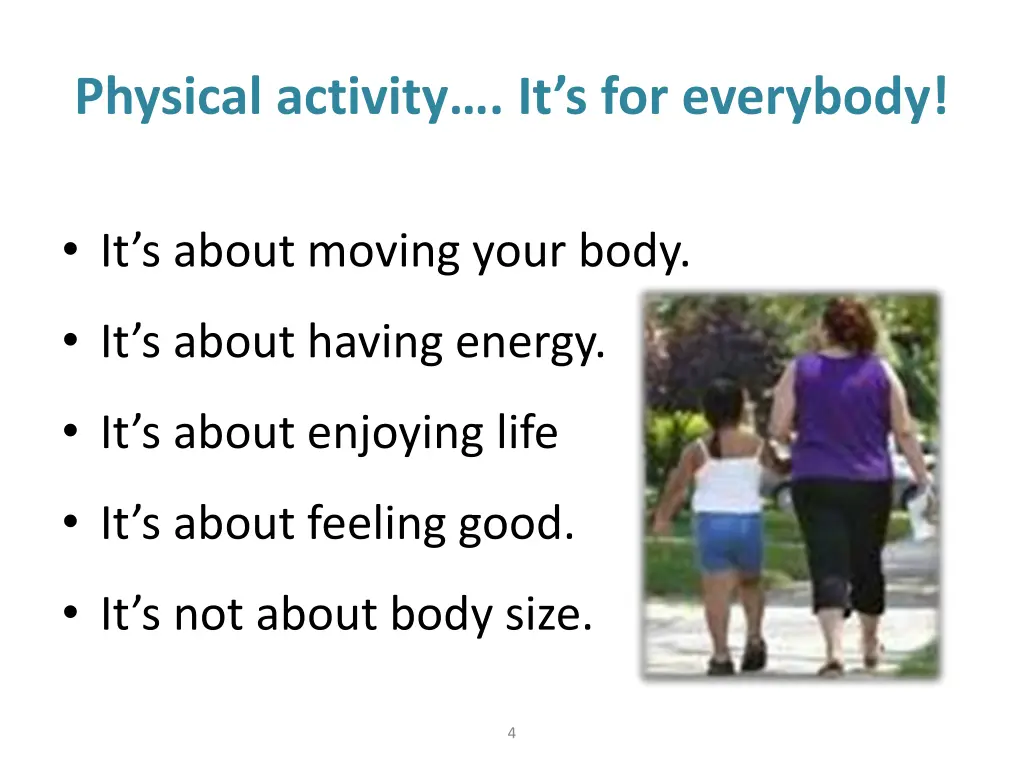 physical activity it s for everybody