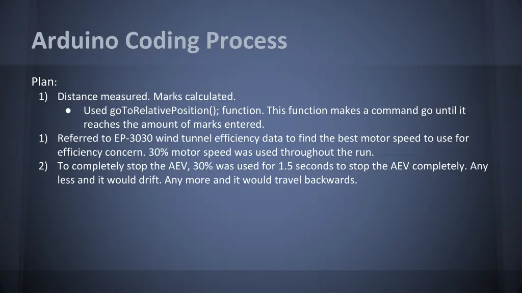 arduino coding process