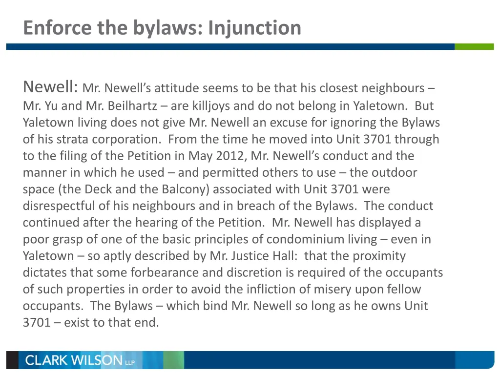 enforce the bylaws injunction 1