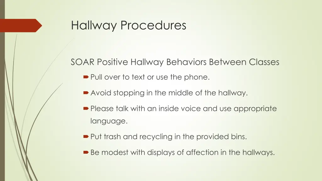 hallway procedures 1