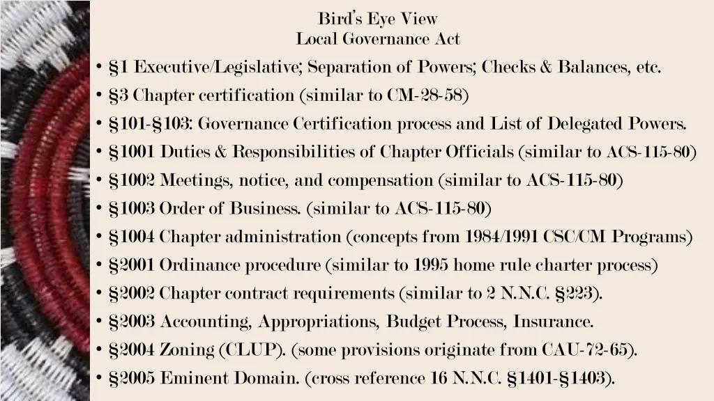 bird s eye view local governance act