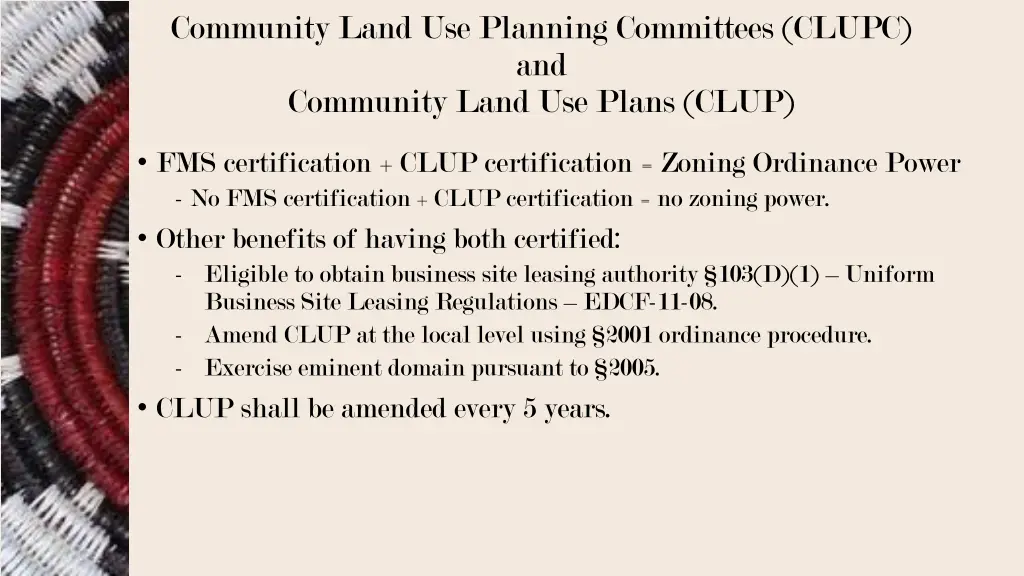 community land use planning committees clupc