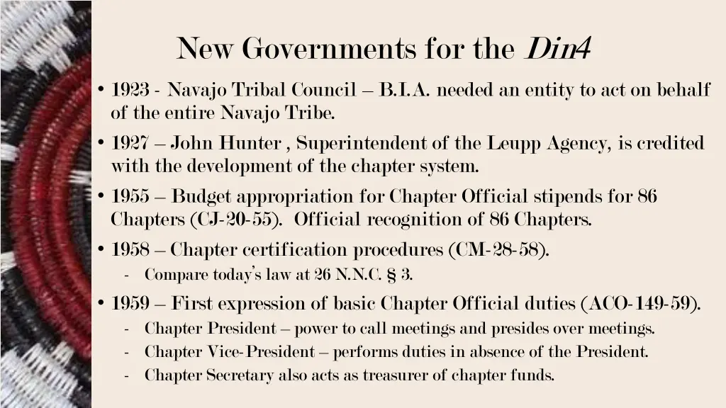 new governments for the din 4