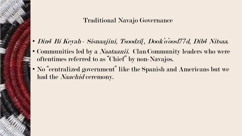 traditional navajo governance