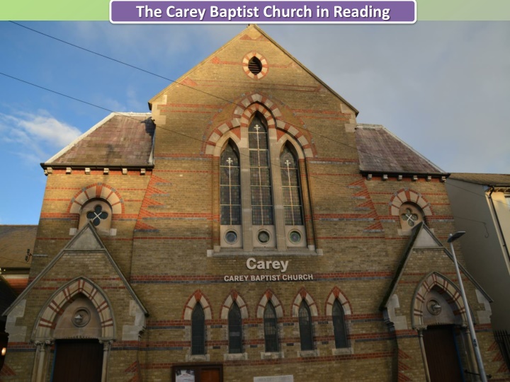 the carey baptist church in reading