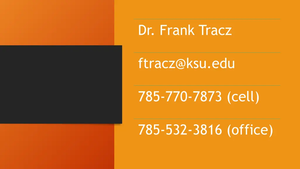 dr frank tracz