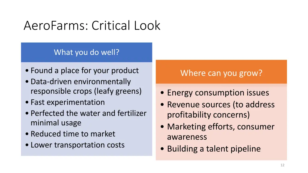 aerofarms critical look