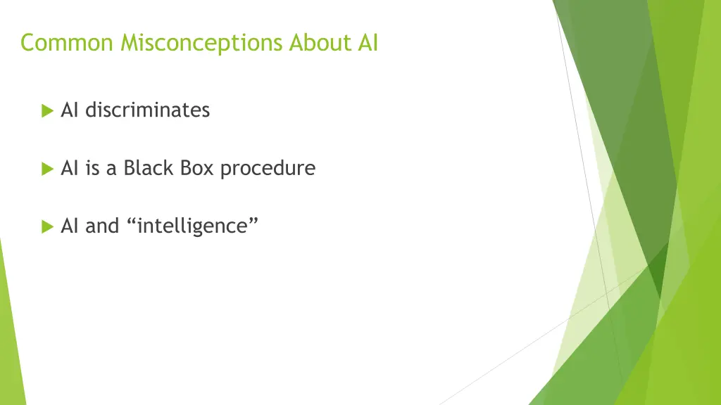 common misconceptions about ai