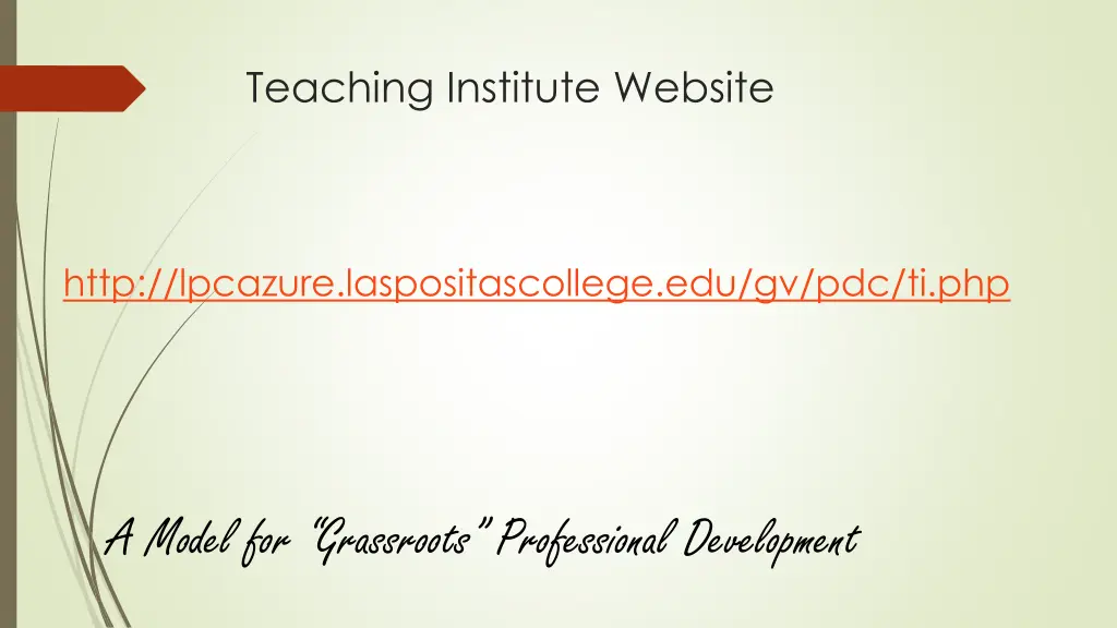 teaching institute website