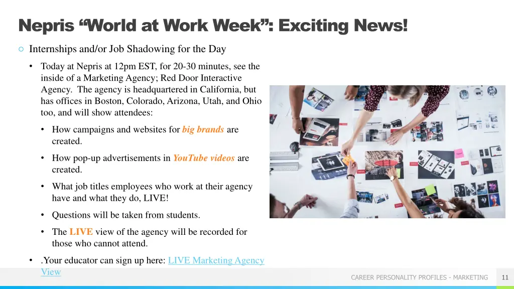 nepris world at work week exciting news