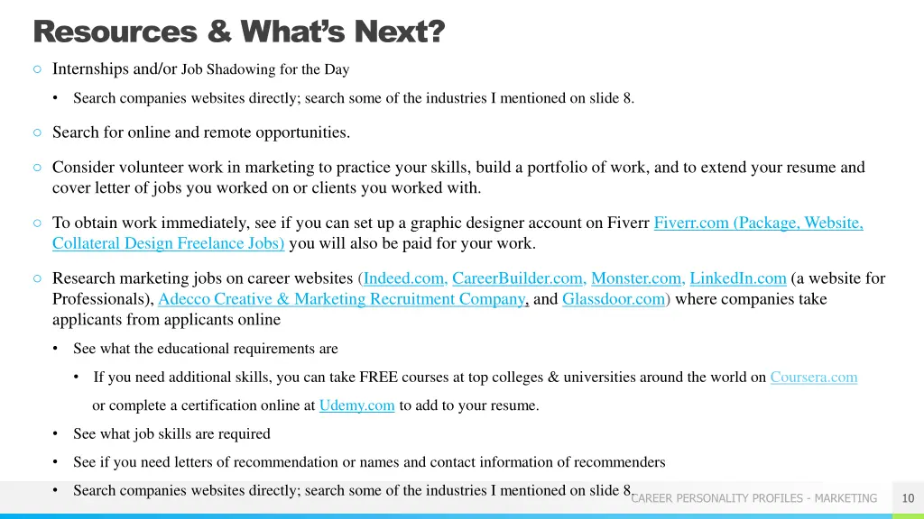 resources what s next internships