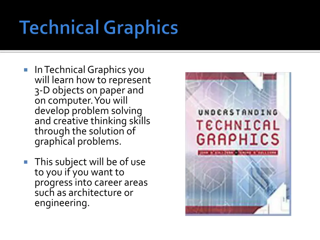 in technical graphics you will learn