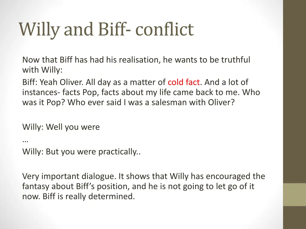 willy and biff conflict