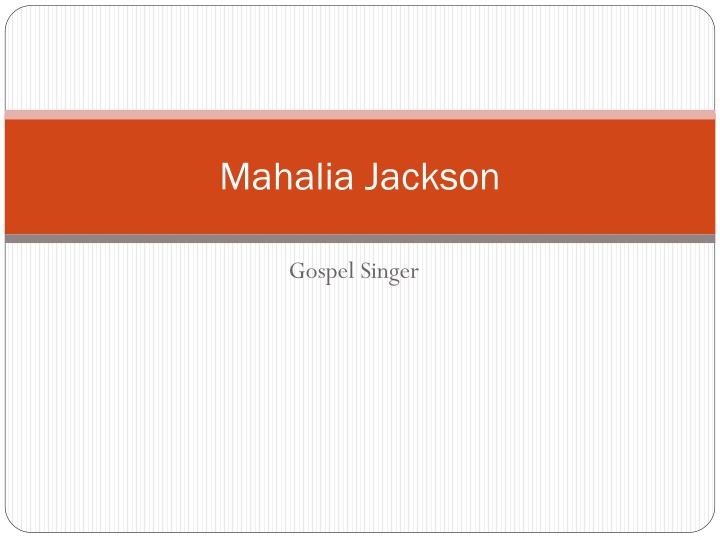 mahalia jackson