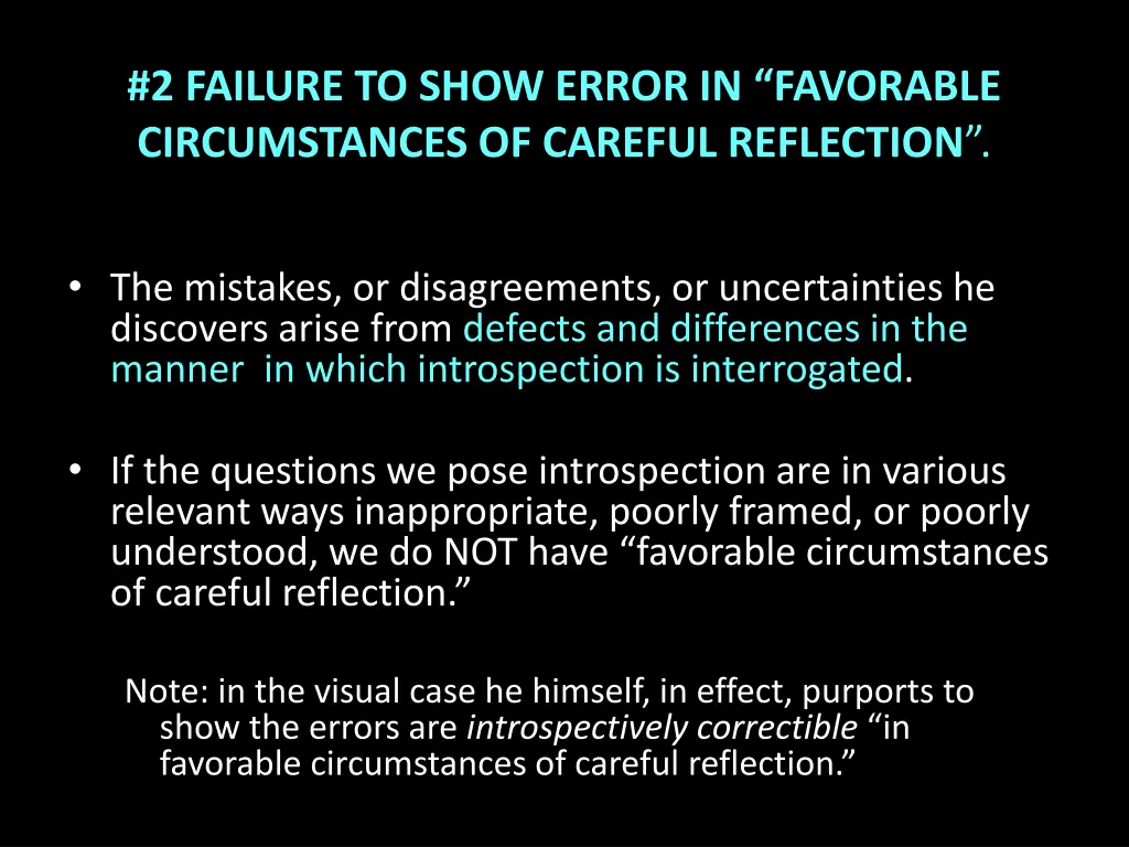 2 failure to show error in favorable