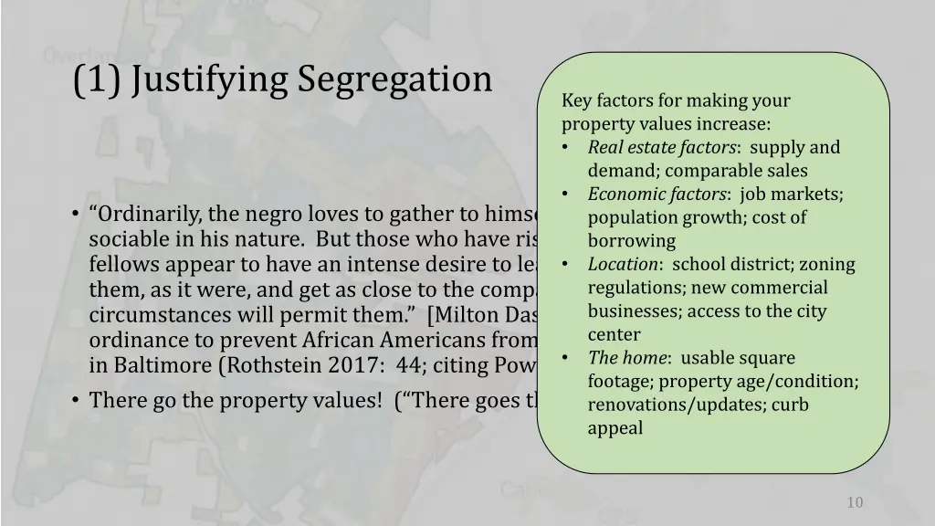 1 justifying segregation